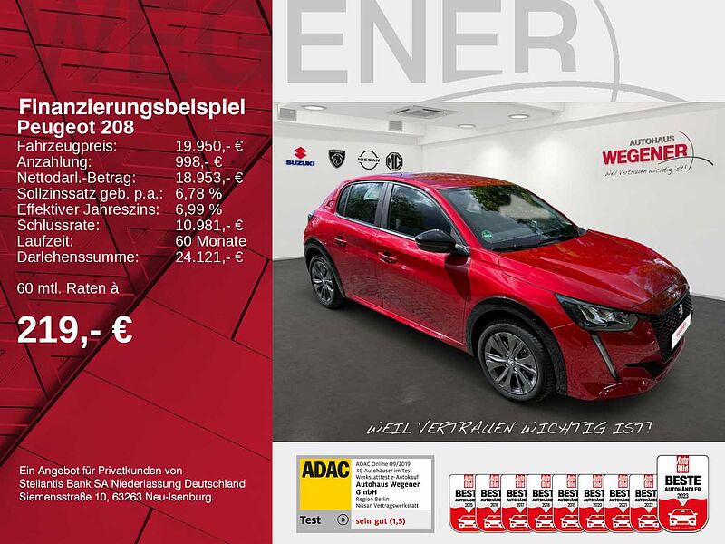 Peugeot 208 E Active Pack 136 *On-Board 11kw* LED*