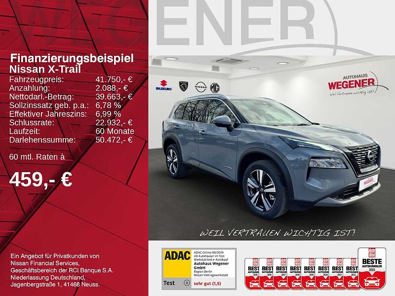 Nissan X-Trail 1.5 VC-T e-POWER 204 PS  N-CONNECTA 19'-LM-Felgen, 10,8' Head-up-Display