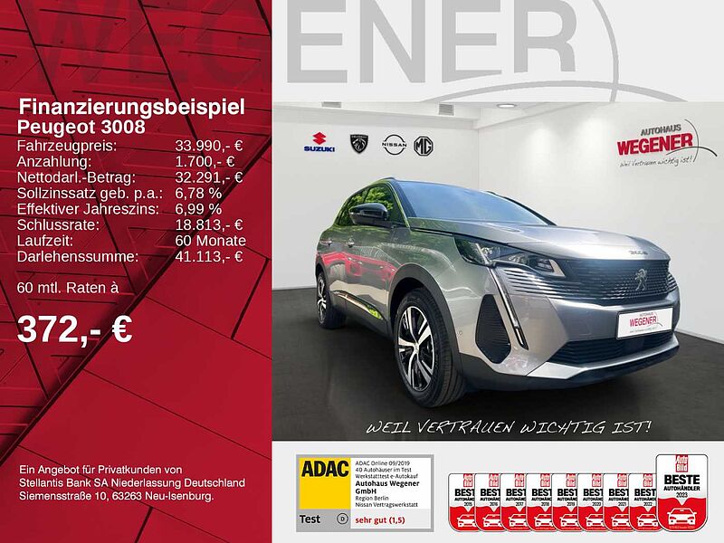 Peugeot 3008 GT Hybrid 136 e-DSC6 *Kamera*SHZ*Carplay*