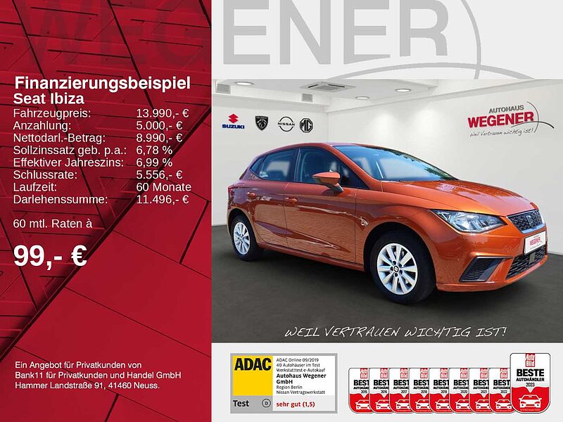 SEAT Ibiza TSI 1.0 Automatik Ganzjahresreifen