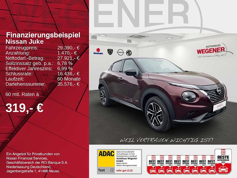 Nissan Juke 1.6 HYBRID 143 PS 4AMT *KAMERA*CARPLAY*SHZ