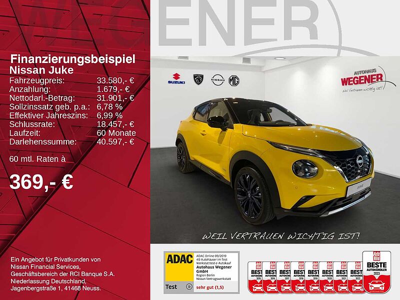 Nissan Juke 1.6 HYBRID 143 PS 4AMT