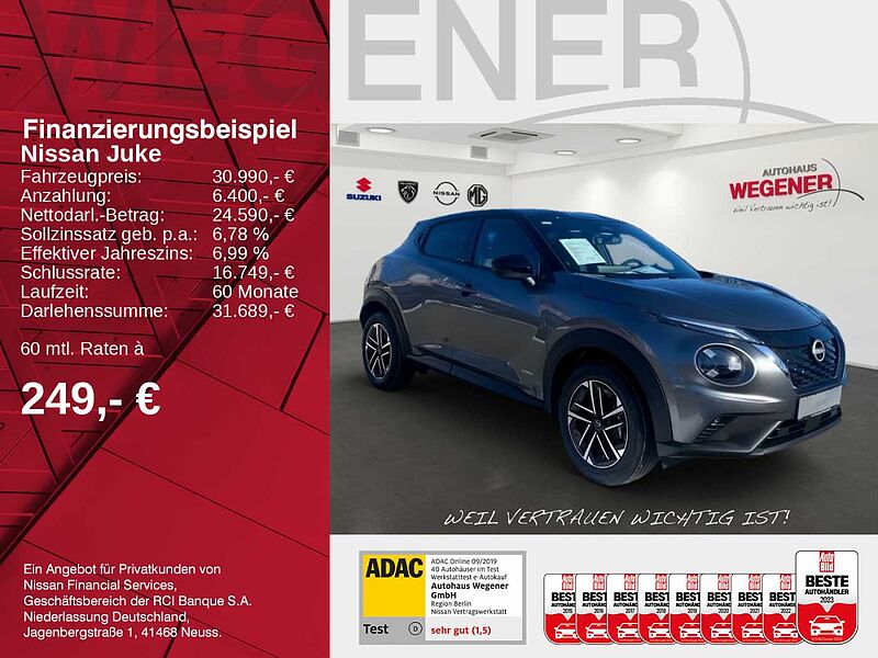 Nissan Juke 1.6 HYBRID 143 PS 4AMT